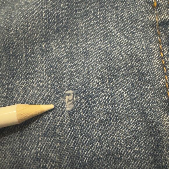 Vintage Faded Glory Denim Jumper Overall Dress Womens Sz Small Pockets 90s Y2k - Picture 5 of 10